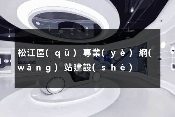 松江區(qū)專業(yè)網(wǎng)站建設(shè)