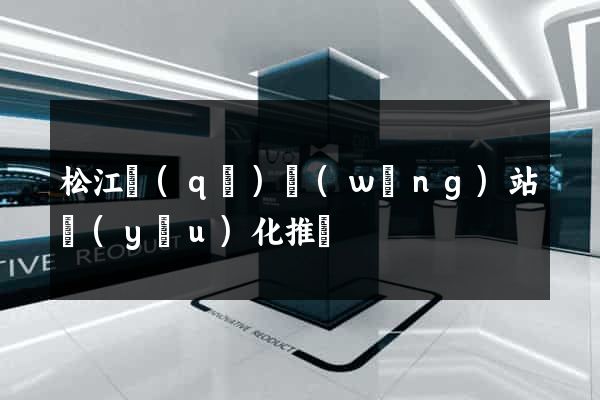 松江區(qū)網(wǎng)站優(yōu)化推廣