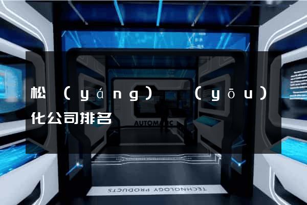 松陽(yáng)縣優(yōu)化公司排名