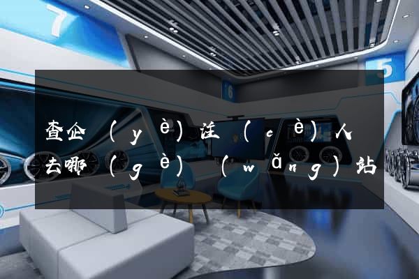 查企業(yè)注冊(cè)人員去哪個(gè)網(wǎng)站