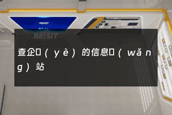 查企業(yè)的信息網(wǎng)站