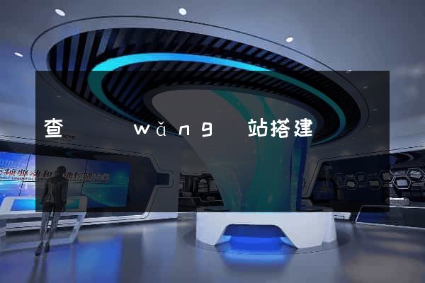 查詢網(wǎng)站搭建