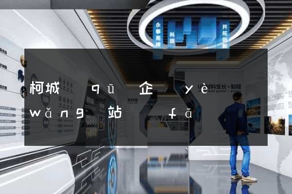 柯城區(qū)企業(yè)網(wǎng)站開發(fā)