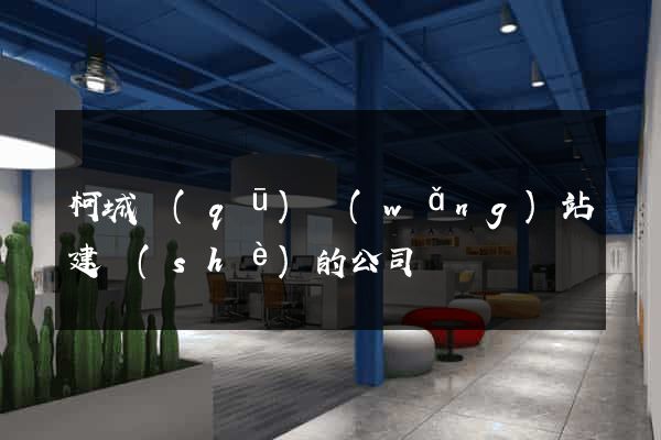 柯城區(qū)網(wǎng)站建設(shè)的公司