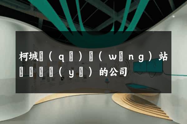 柯城區(qū)網(wǎng)站設計專業(yè)的公司