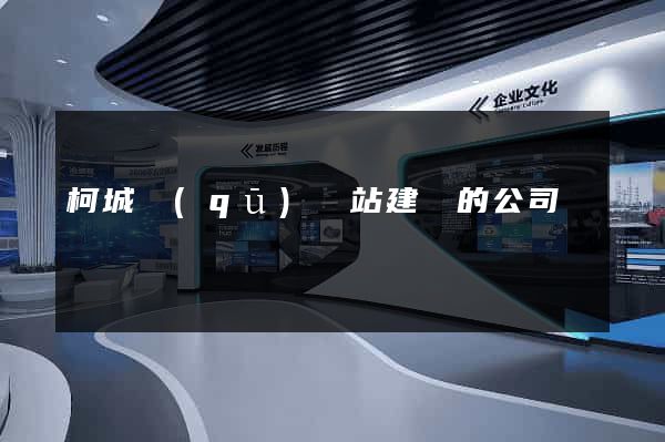 柯城區(qū)網站建設的公司