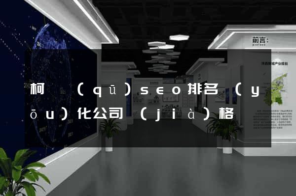 柯橋區(qū)seo排名優(yōu)化公司價(jià)格