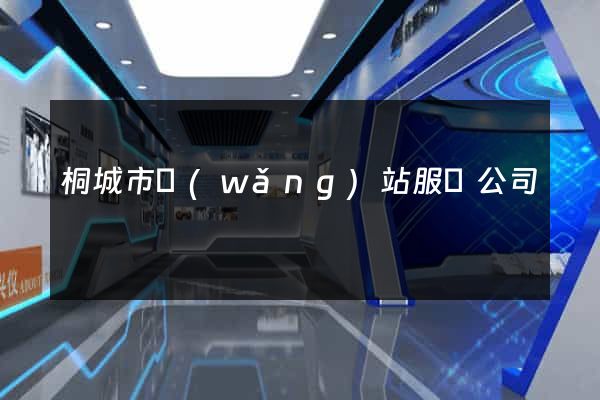 桐城市網(wǎng)站服務公司
