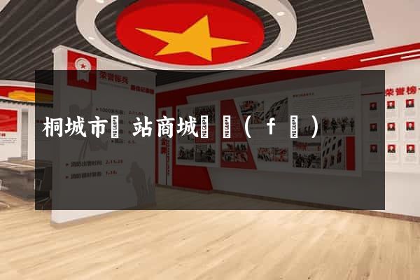 桐城市網站商城開發(fā)
