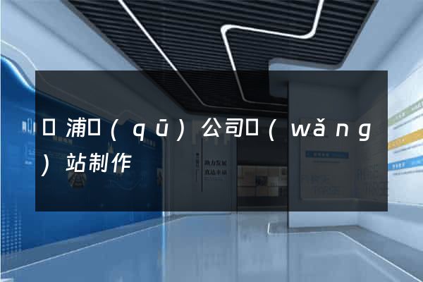 楊浦區(qū)公司網(wǎng)站制作