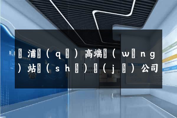 楊浦區(qū)高端網(wǎng)站設(shè)計(jì)公司