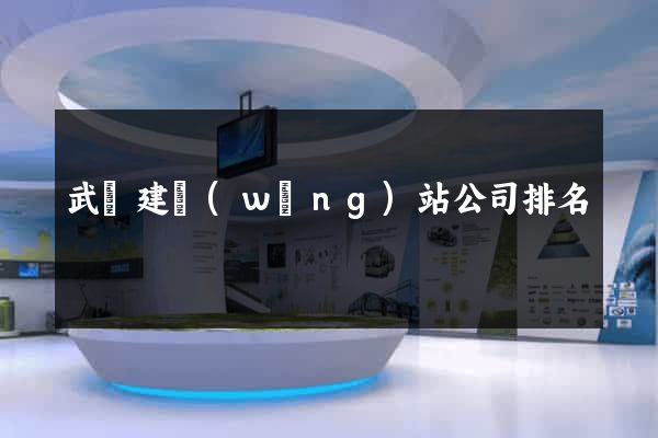武漢建網(wǎng)站公司排名