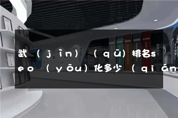 武進(jìn)區(qū)排名seo優(yōu)化多少錢(qián)