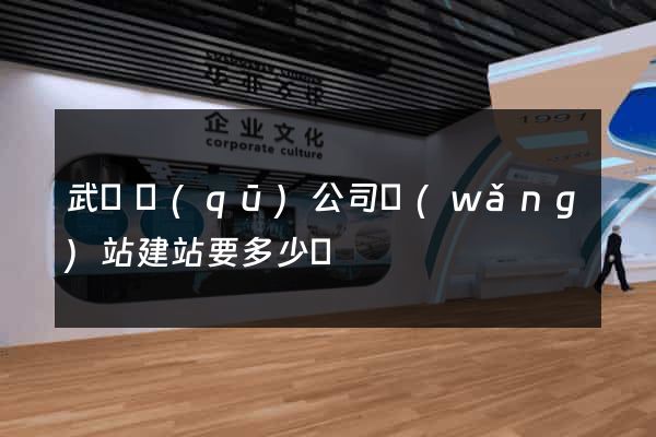武進區(qū)公司網(wǎng)站建站要多少錢