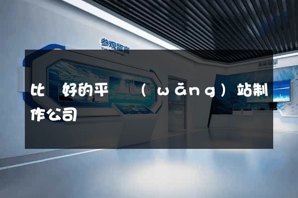 比較好的平臺網(wǎng)站制作公司