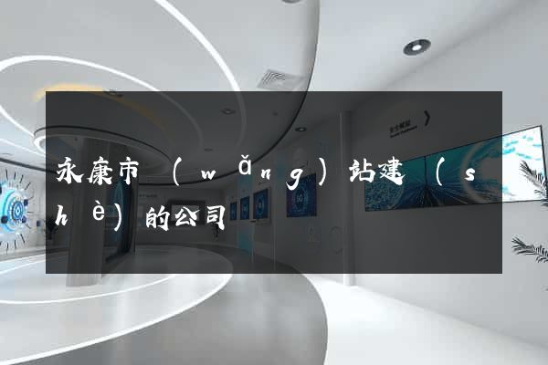 永康市網(wǎng)站建設(shè)的公司