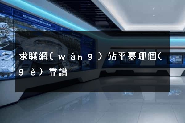 求職網(wǎng)站平臺哪個(gè)靠譜