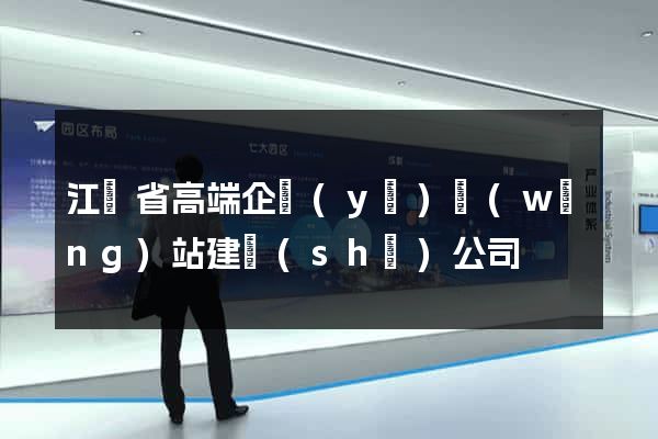 江蘇省高端企業(yè)網(wǎng)站建設(shè)公司