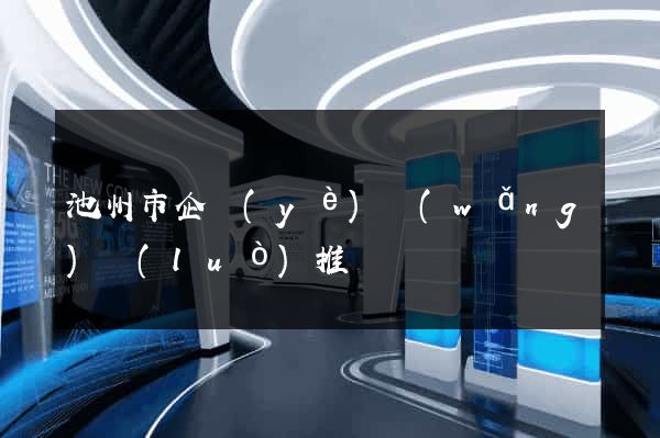 池州市企業(yè)網(wǎng)絡(luò)推廣