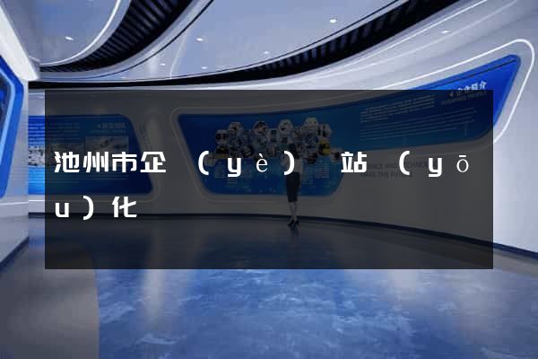 池州市企業(yè)網站優(yōu)化
