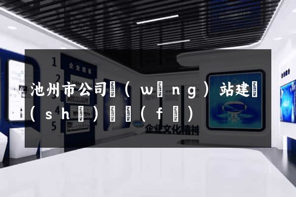 池州市公司網(wǎng)站建設(shè)開發(fā)