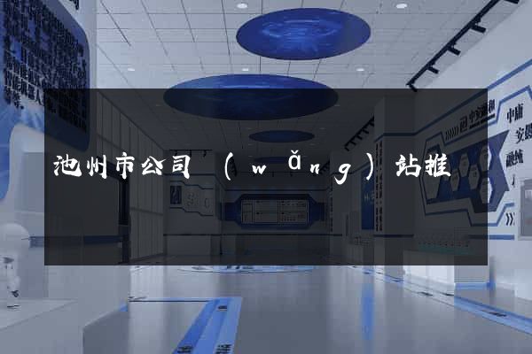 池州市公司網(wǎng)站推廣