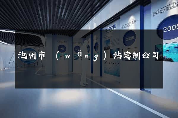 池州市網(wǎng)站定制公司