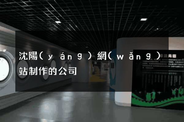 沈陽(yáng)網(wǎng)站制作的公司