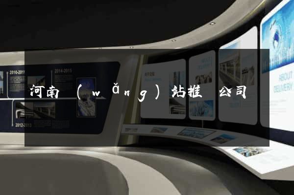 河南網(wǎng)站推廣公司