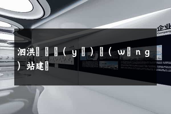 泗洪縣專業(yè)網(wǎng)站建設