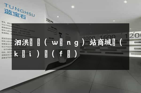 泗洪縣網(wǎng)站商城開(kāi)發(fā)