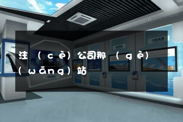 注冊(cè)公司那個(gè)網(wǎng)站