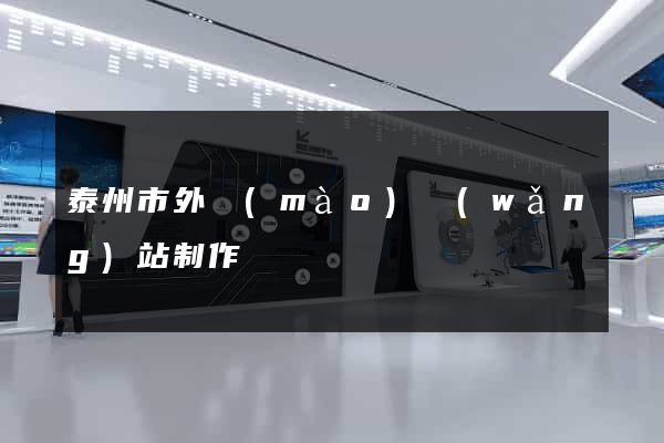 泰州市外貿(mào)網(wǎng)站制作