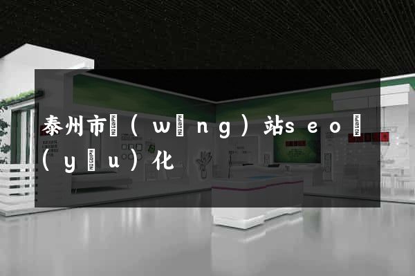 泰州市網(wǎng)站seo優(yōu)化