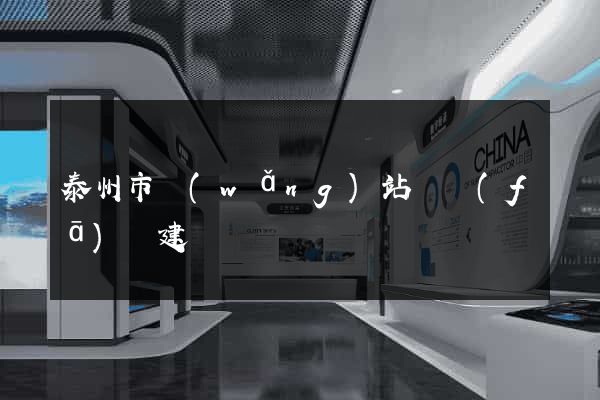 泰州市網(wǎng)站開發(fā)與建設