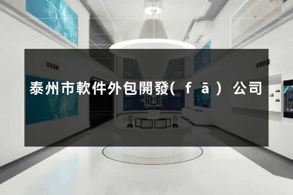 泰州市軟件外包開發(fā)公司