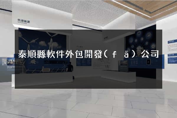 泰順縣軟件外包開發(fā)公司