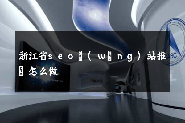 浙江省seo網(wǎng)站推廣怎么做