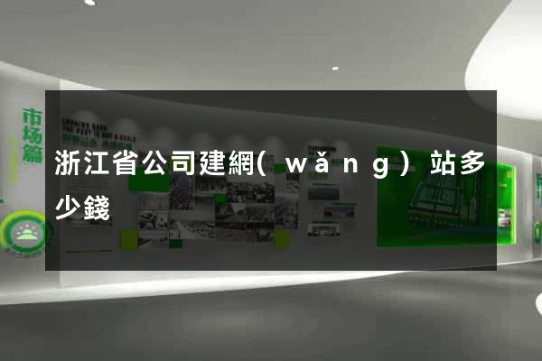 浙江省公司建網(wǎng)站多少錢