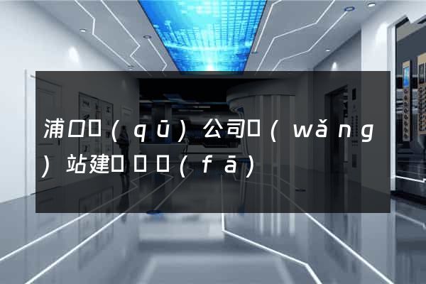 浦口區(qū)公司網(wǎng)站建設開發(fā)