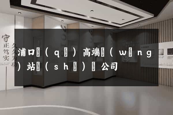 浦口區(qū)高端網(wǎng)站設(shè)計公司