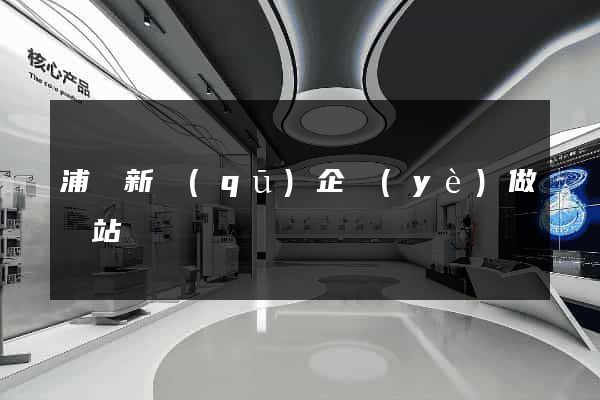 浦東新區(qū)企業(yè)做網站