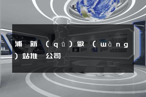 浦東新區(qū)做網(wǎng)站推廣公司