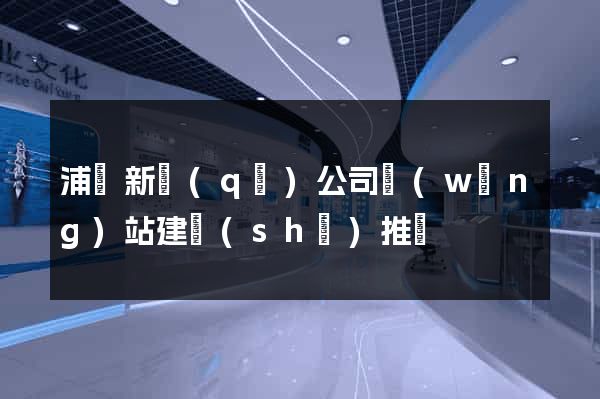 浦東新區(qū)公司網(wǎng)站建設(shè)推廣
