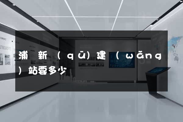 浦東新區(qū)建網(wǎng)站要多少錢