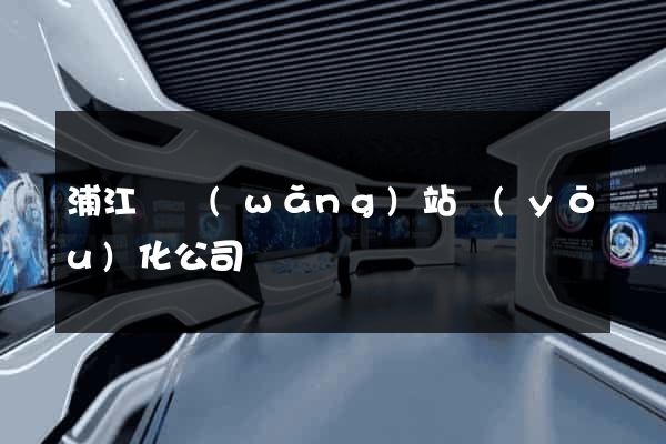 浦江縣網(wǎng)站優(yōu)化公司
