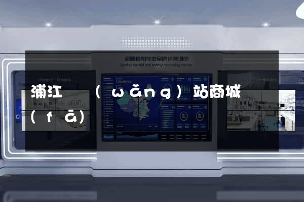 浦江縣網(wǎng)站商城開發(fā)