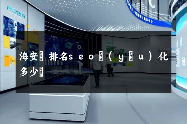 海安縣排名seo優(yōu)化多少錢
