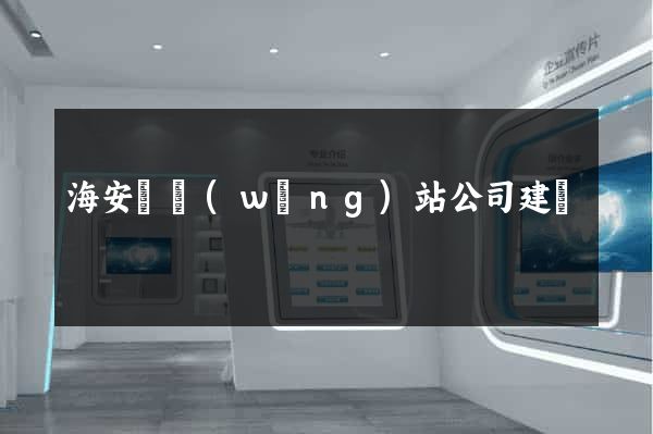 海安縣網(wǎng)站公司建設