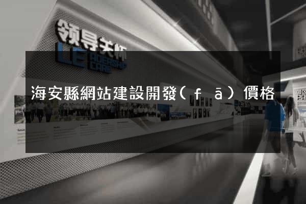 海安縣網站建設開發(fā)價格